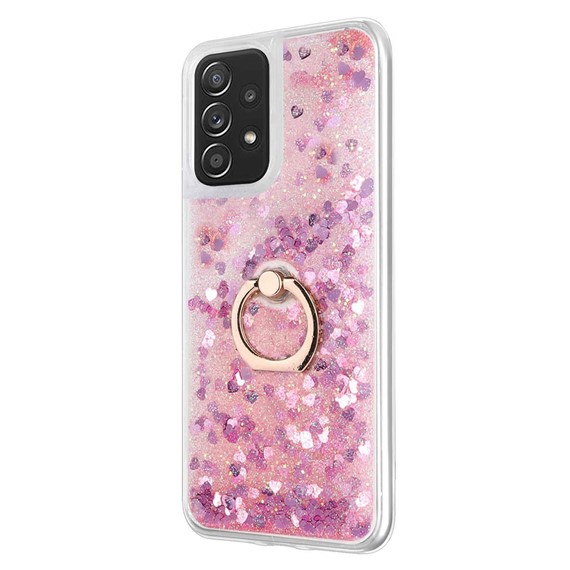 Microsonic Samsung Galaxy A23 Kılıf Glitter Liquid Holder Pembe 2