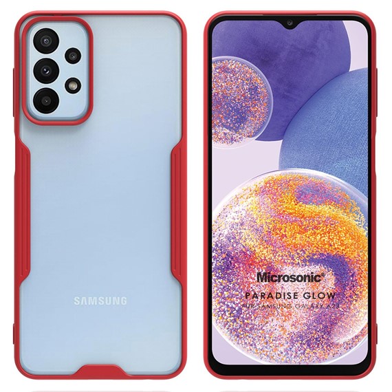 Microsonic Samsung Galaxy A23 Kılıf Paradise Glow Kırmızı 1