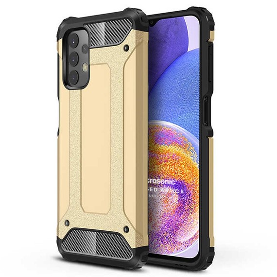 Microsonic Samsung Galaxy A23 Kılıf Rugged Armor Gold 1