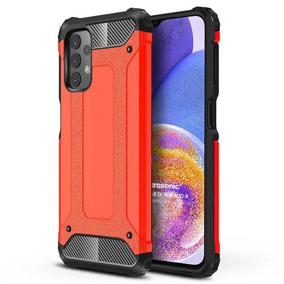 Microsonic Samsung Galaxy A23 Kılıf Rugged Armor Kırmızı 1