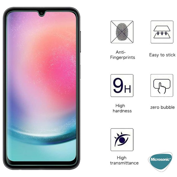Microsonic Samsung Galaxy A06 Tempered Glass Cam Ekran Koruyucu 6