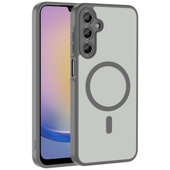 Microsonic Samsung Galaxy A34 Kılıf MagSmoke Neo Gri 1