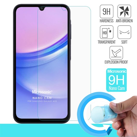 Microsonic Samsung Galaxy A25 Nano Glass Cam Ekran Koruyucu 2