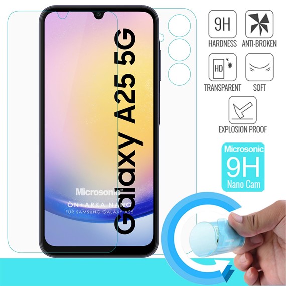 Microsonic Samsung Galaxy A25 Ön Arka Nano Cam Ekran Koruyucu 2