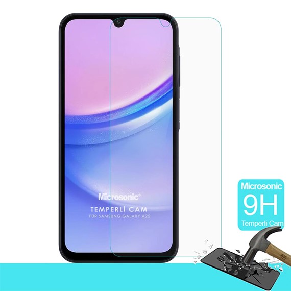 Microsonic Samsung Galaxy A25 Tempered Glass Cam Ekran Koruyucu 2