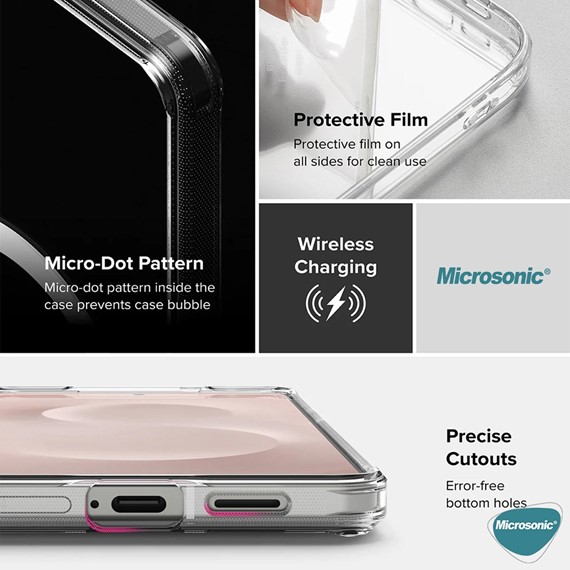 Microsonic Samsung Galaxy A27 Kılıf MagSafe Clear Sararmaz Şeffaf 6