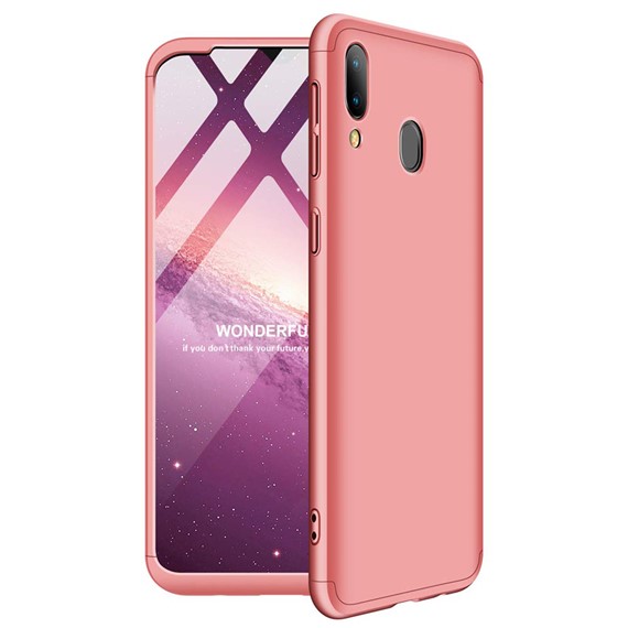 Microsonic Samsung Galaxy A30 Kılıf Double Dip 360 Protective Rose Gold 1