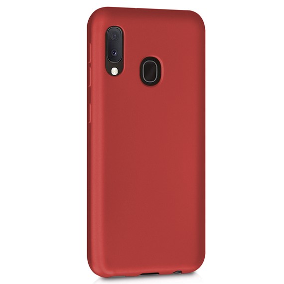 Microsonic Matte Silicone Samsung Galaxy A30 Kılıf Kırmızı 2