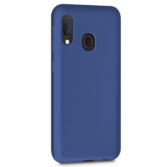 Microsonic Matte Silicone Samsung Galaxy A30 Kılıf Lacivert 2