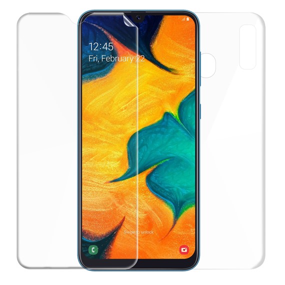 Microsonic Samsung Galaxy A30 Ön Arka Kavisler Dahil Tam Ekran Kaplayıcı Film 1