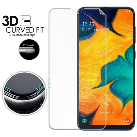 Microsonic Samsung Galaxy A30 Ön Arka Kavisler Dahil Tam Ekran Kaplayıcı Film 3