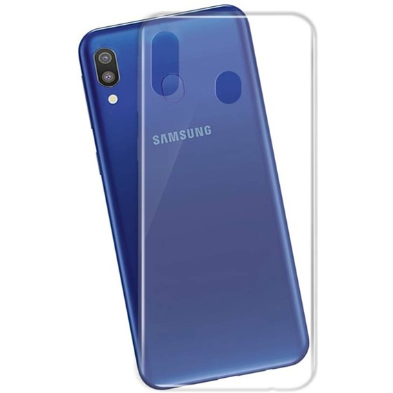 Microsonic Samsung Galaxy A30 Kılıf Transparent Soft Beyaz 3