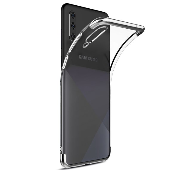 Microsonic Samsung Galaxy A30s Kılıf Skyfall Transparent Clear Gümüş 2