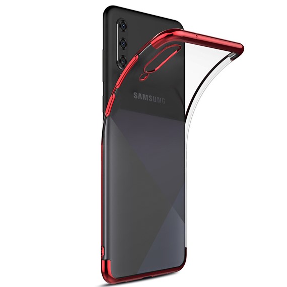Microsonic Samsung Galaxy A30s Kılıf Skyfall Transparent Clear Kırmızı 2