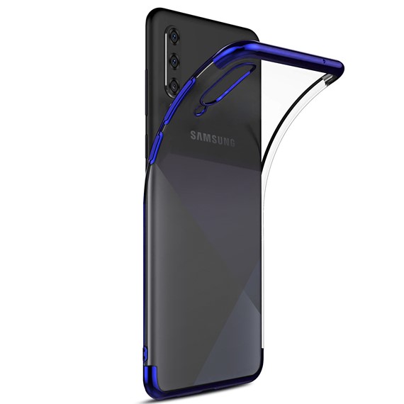 Microsonic Samsung Galaxy A30s Kılıf Skyfall Transparent Clear Mavi 2