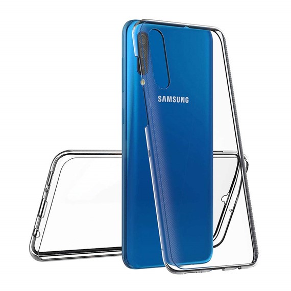 Microsonic Samsung Galaxy A30s Kılıf 6 tarafı tam full koruma 360 Clear Soft Şeffaf 3