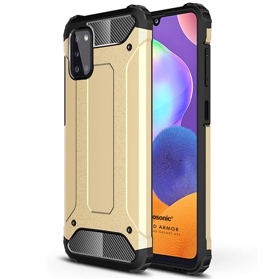 Microsonic Samsung Galaxy A31 Kılıf Rugged Armor Gold 1