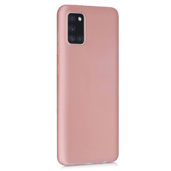 Microsonic Matte Silicone Samsung Galaxy A31 Kılıf Rose Gold 2