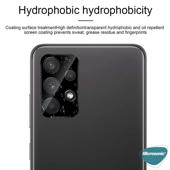 Microsonic Samsung Galaxy A33 5G Kamera Lens Koruma Camı V2 Siyah 4