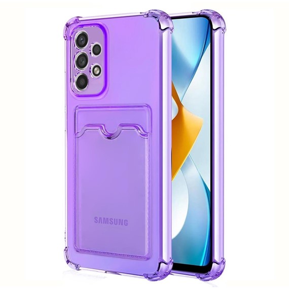 Microsonic Samsung Galaxy A53 5G Card Slot Shock Kılıf Lila 1