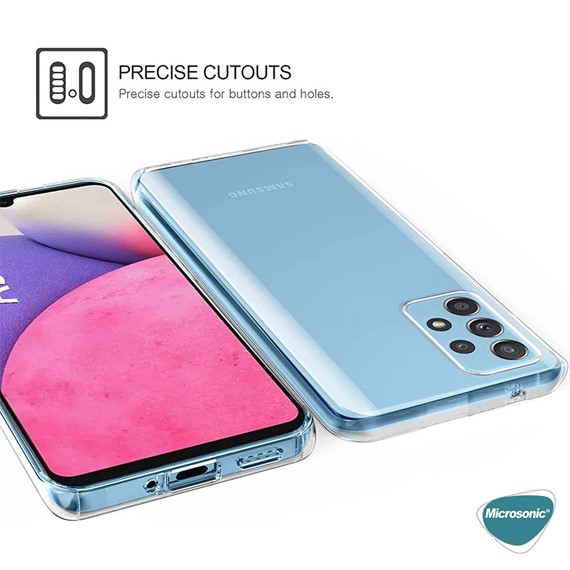 Microsonic Samsung Galaxy A33 5G Kılıf 6 Tarafı Tam Full Koruma 360 Clear Soft Şeffaf 4
