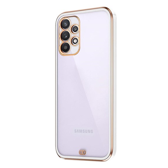 Microsonic Samsung Galaxy A53 5G Kılıf Laser Plated Soft Beyaz 2
