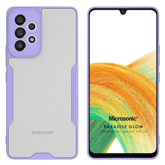 Microsonic Samsung Galaxy A33 5G Kılıf Paradise Glow Lila 1