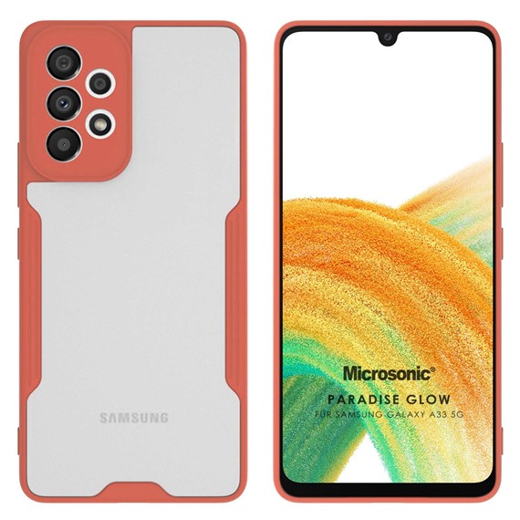 Microsonic Samsung Galaxy A33 5G Kılıf Paradise Glow Pembe 1