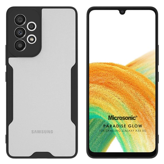 Microsonic Samsung Galaxy A33 5G Kılıf Paradise Glow Siyah 1