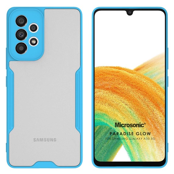Microsonic Samsung Galaxy A33 5G Kılıf Paradise Glow Turkuaz 1