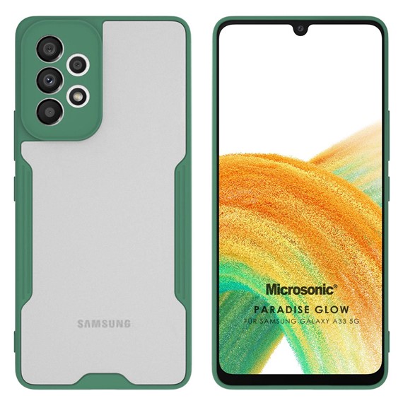 Microsonic Samsung Galaxy A33 5G Kılıf Paradise Glow Yeşil 1
