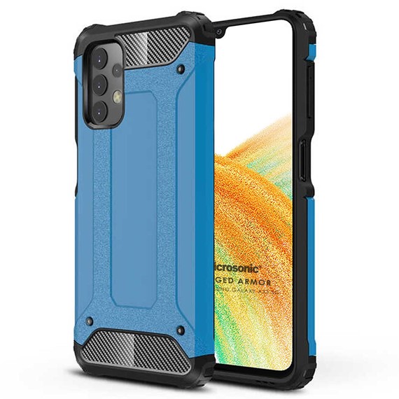 Microsonic Samsung Galaxy A33 5G Kılıf Rugged Armor Mavi 1