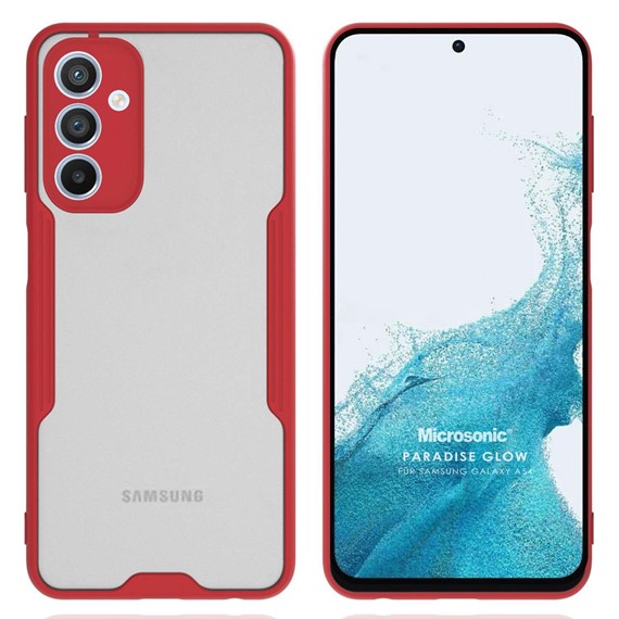 Microsonic Samsung Galaxy A34 Kılıf Paradise Glow Kırmızı 1