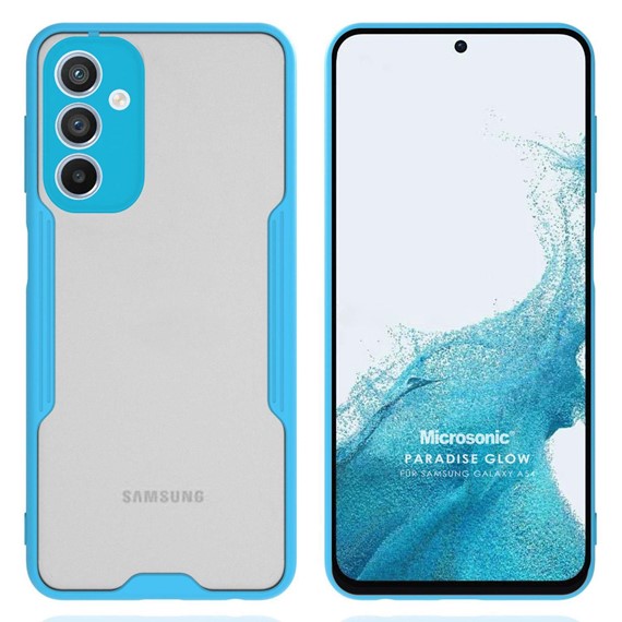 Microsonic Samsung Galaxy A34 Kılıf Paradise Glow Turkuaz 1
