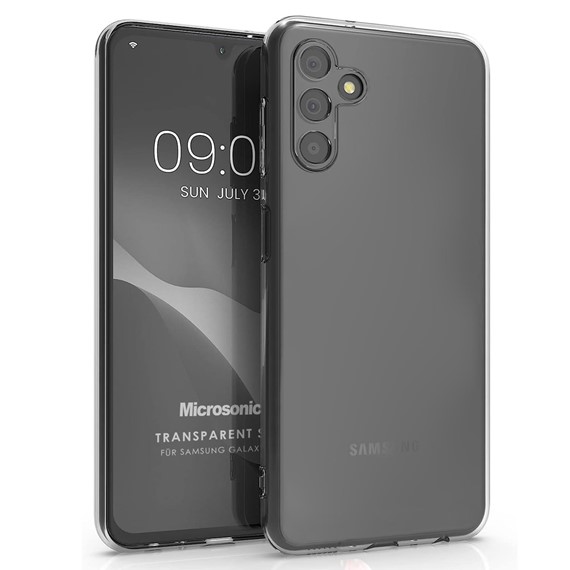 Microsonic Samsung Galaxy A34 Kılıf Transparent Soft Beyaz 1