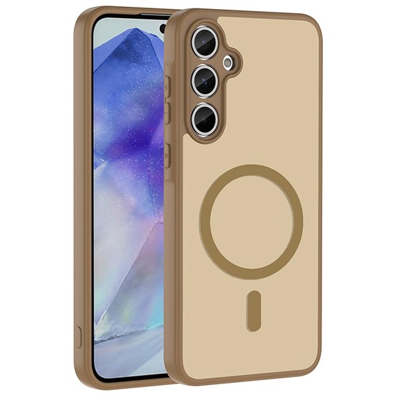 Microsonic Samsung Galaxy A35 Kılıf MagSmoke Neo Gold 1