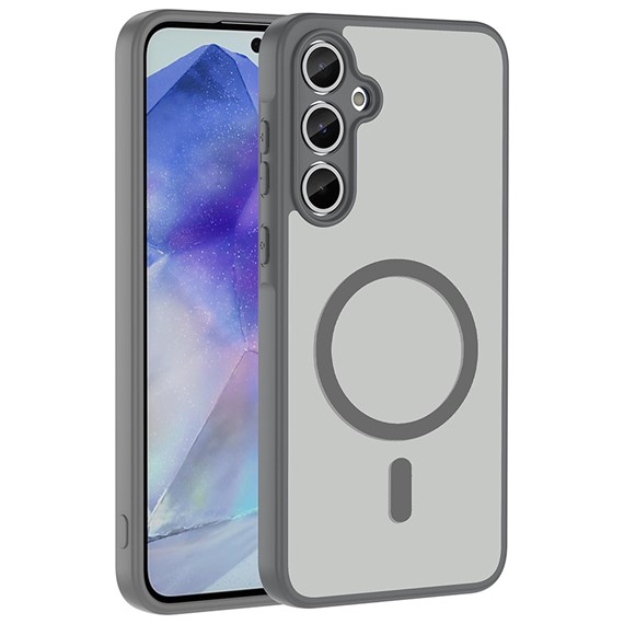 Microsonic Samsung Galaxy A35 Kılıf MagSmoke Neo Gri 1