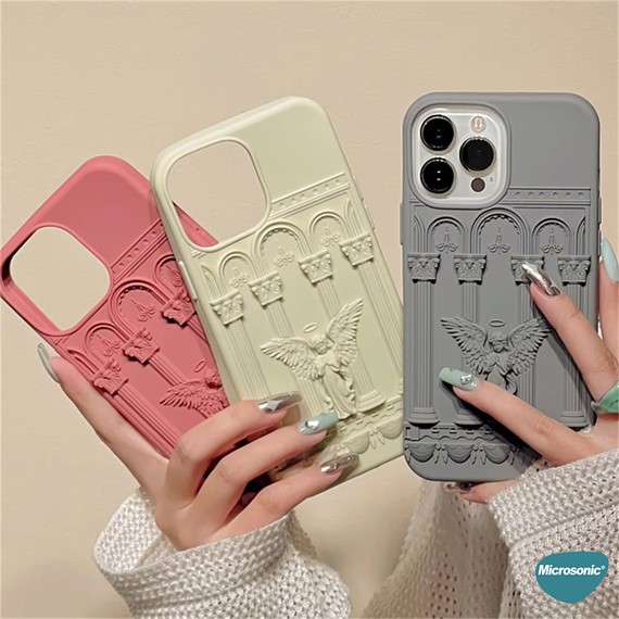 Microsonic Apple iPhone 11 Kılıf Praying Angel Bej 3