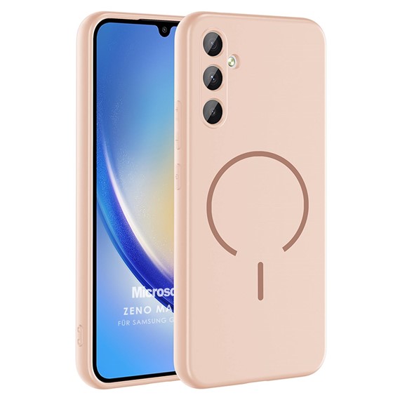 Microsonic Samsung Galaxy A34 Kılıf Zeno MagSafe Rose Gold 1
