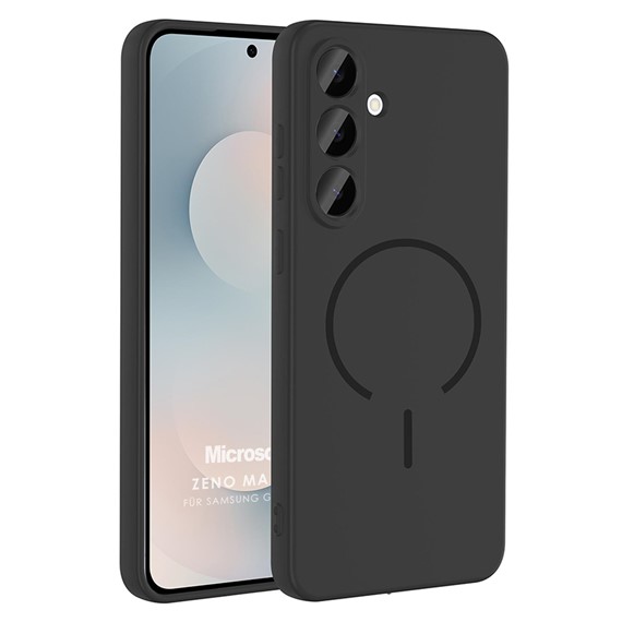 Microsonic Samsung Galaxy A35 Kılıf Zeno MagSafe Siyah 1