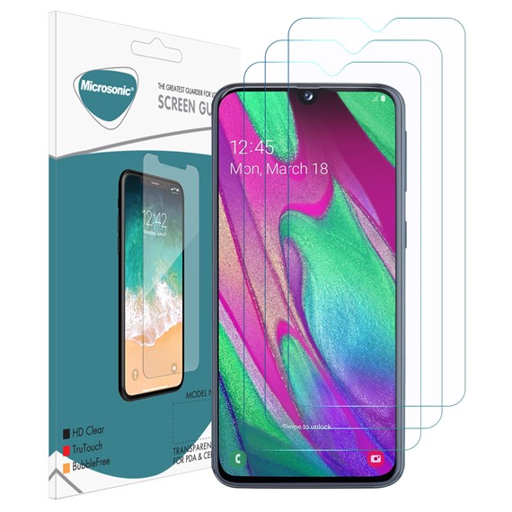 Microsonic Samsung Galaxy A40 Ekran Koruyucu Nano Cam 3 lü Paket 1