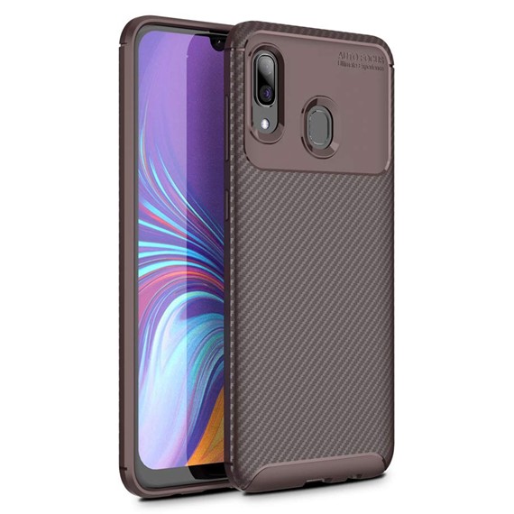 Microsonic Samsung Galaxy A40 Kılıf Legion Series Kahverengi 1