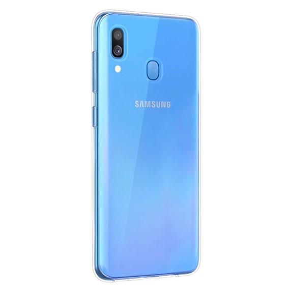 Microsonic Samsung Galaxy A40 Kılıf Transparent Soft Beyaz 2