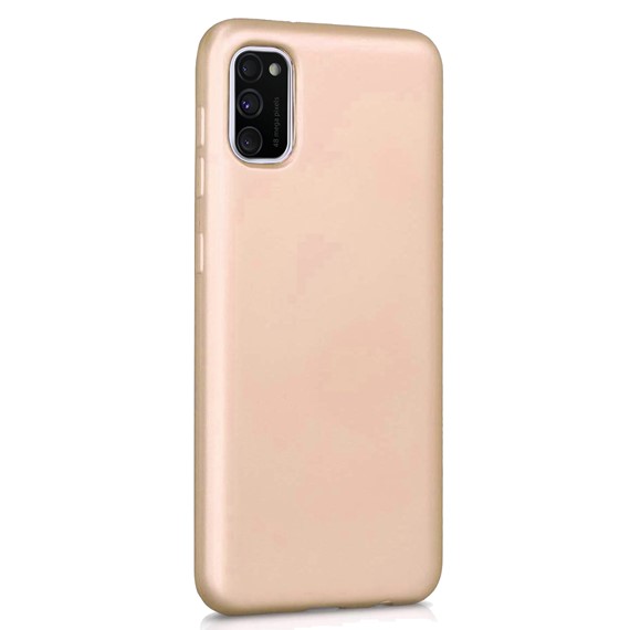 Microsonic Matte Silicone Samsung Galaxy A41 Kılıf Gold 2