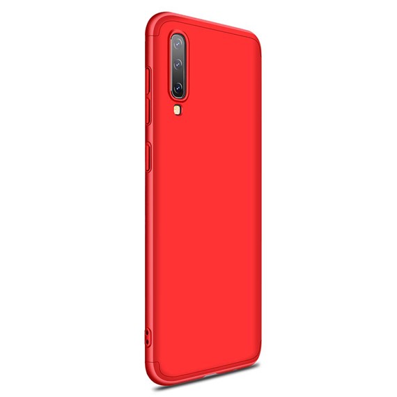 Microsonic Samsung Galaxy A50 Kılıf Double Dip 360 Protective Kırmızı 2