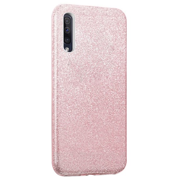 Microsonic Samsung Galaxy A30s Kılıf Sparkle Shiny Rose Gold 2