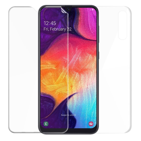 Microsonic Samsung Galaxy A50 Ön Arka Kavisler Dahil Tam Ekran Kaplayıcı Film 1