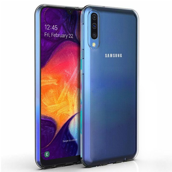 Microsonic Samsung Galaxy A50 Kılıf Transparent Soft Beyaz 1