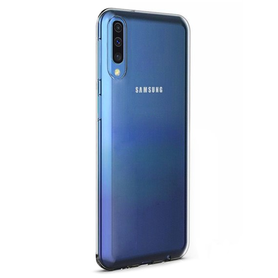 Microsonic Samsung Galaxy A50 Kılıf Transparent Soft Beyaz 2