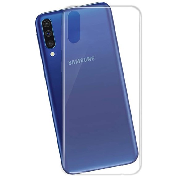 Microsonic Samsung Galaxy A50 Kılıf Transparent Soft Beyaz 3